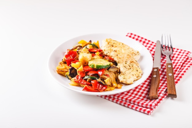 Talerz z domowym obiadem